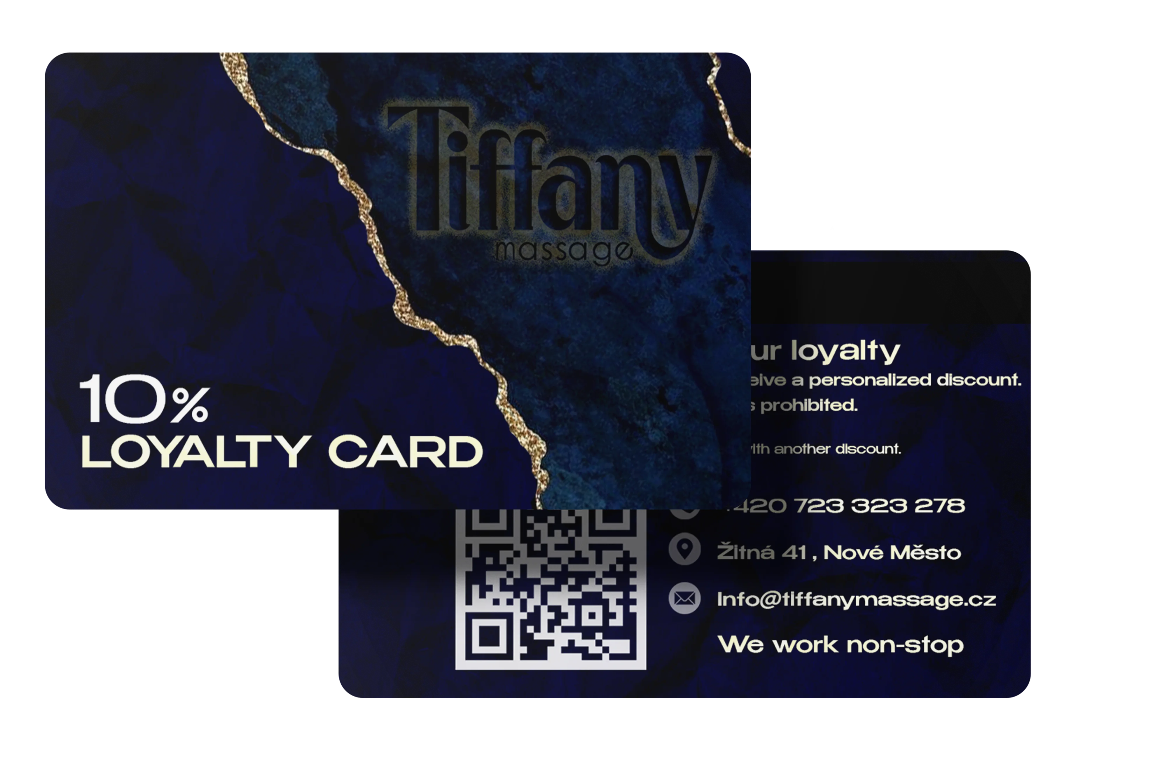 Loyalty card for erotic massage - Tiffany massage